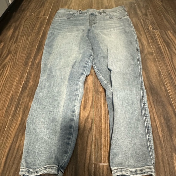 Spanx Ankle Skinny Jeans Pull On Light Vintage Wash - Picture 2 of 5